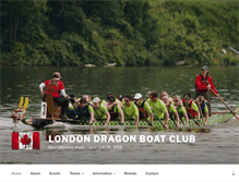 Tablet Screenshot of londondragonboat.com